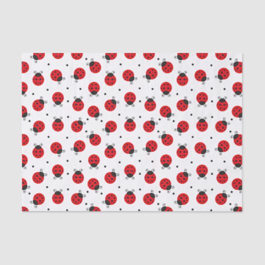 Papier Mousseline Coccinelle Insecte  (Recto)