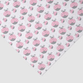 Papier Mousseline Coccinelle rose (Détail)