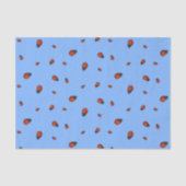 Papier Mousseline Coccinelles rouges (Recto)