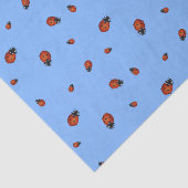 Papier Mousseline Coccinelles rouges (Détail)