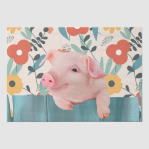 Papier Mousseline Cochon de bébé convivial Bébé mignon animal