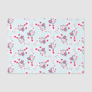 Papier Mousseline Cochon de Valentines