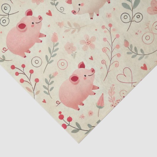 Papier Mousseline Cochon lunaire (Détail)