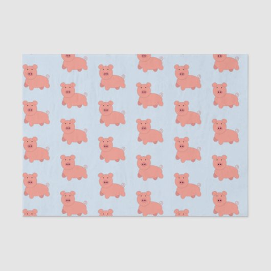 Papier Mousseline Cochon mignon (Recto)