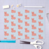 Papier Mousseline Cochon mignon (Artisanat)