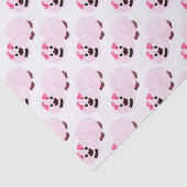Papier Mousseline Cochon rose (Détail)