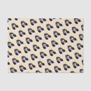 Papier Mousseline Cocker Spaniel (Parti) Peinture - Art Chien origin