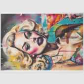 Papier Mousseline Cocktail Cuties - Découpage d'aquarelle Cosmo (Recto)