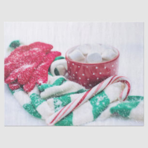 Papier Mousseline Coco chaud   SUCRE DE CANNE   Noël de Scarf & Mitt