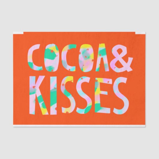 Papier Mousseline Cocoa & Kisses (Recto)