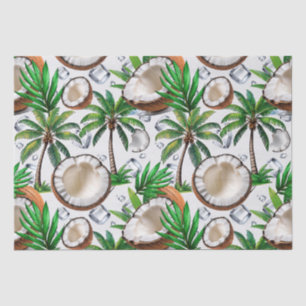 Papier Mousseline Cocotier Palm Tree Tropical Motif Design