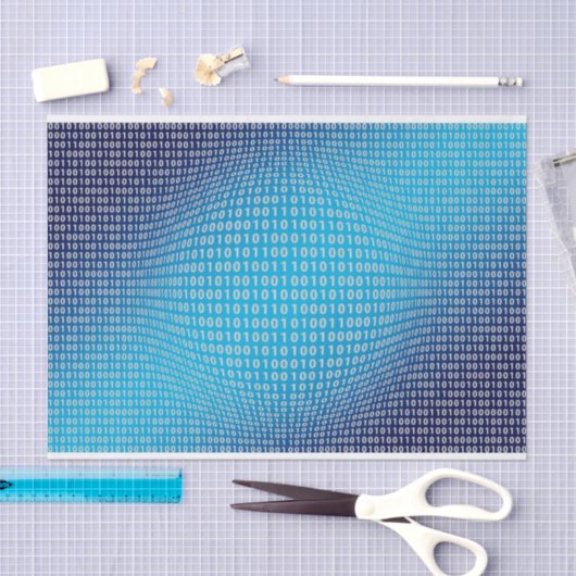 Papier Mousseline Codage (Cyber World) (Artisanat)