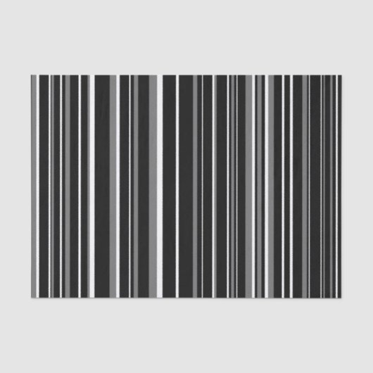 Papier Mousseline Code-barres noir, gris, blanc (Recto)