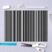 Papier Mousseline Code-barres noir, gris, blanc (Artisanat)