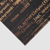 Papier Mousseline Code ordinateur (Détail)