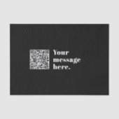 Papier Mousseline Code QR téléchargé et texte rétro modifiable (Recto)