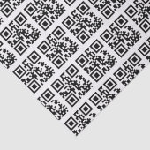 Papier Mousseline Codes QR Joyeux Vacances (Détail)