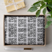 Papier Mousseline Codes QR Joyeux Vacances (Cadeau)