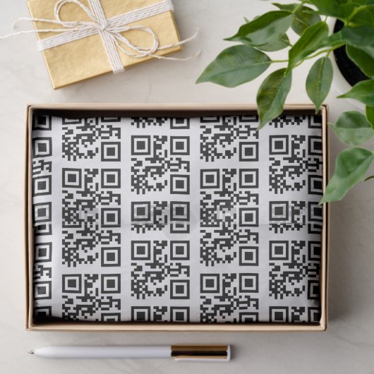 Papier Mousseline Codes QR Joyeux Vacances (Cadeau)