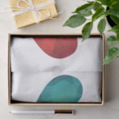 Papier Mousseline Coeur bleu et rouge ensemble (Cadeau)
