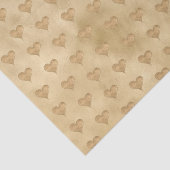 Papier Mousseline Coeur d'amour de la Parties scintillant dorée (Détail)