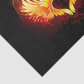 Papier Mousseline Coeur de feu ange avec ailes (Détail)