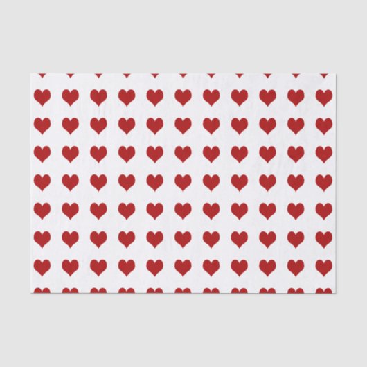 Papier Mousseline Coeur de la Saint-Valentin (Recto)