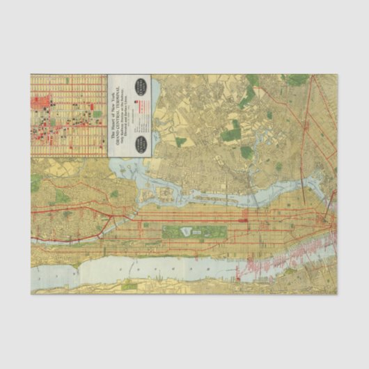 Papier Mousseline Coeur de New York (Recto)