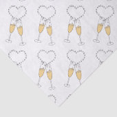 Papier Mousseline Coeur de pain de champagne (Détail)