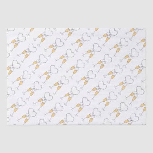 Papier Mousseline Coeur de pain de champagne (Recto)