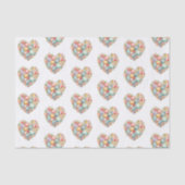 Papier Mousseline Coeur des oeufs de Pâques (Recto)