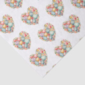 Papier Mousseline Coeur des oeufs de Pâques (Détail)