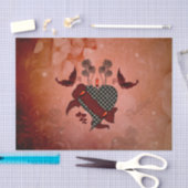 Papier Mousseline Coeur merveilleux (Artisanat)