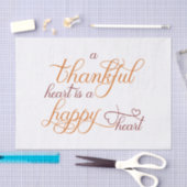 Papier Mousseline coeur reconnaissant est un coeur heureux action de (Artisanat)