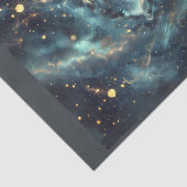 Papier Mousseline Coeur spatial fait d'étoiles (Détail)