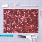 Papier Mousseline Cœurs (Artisanat)