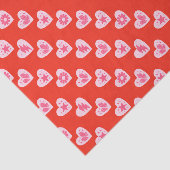 Papier Mousseline Cœurs (Détail)