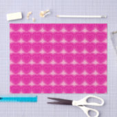 Papier Mousseline Coeurs Abstraits modernes - Fuchsia rose (Artisanat)
