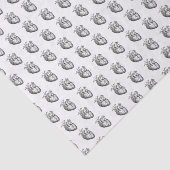 Papier Mousseline Coeurs anatomiques Horreur Cadeau Papier Tissu (Détail)