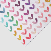 Papier Mousseline Coeurs aquarelle (Détail)