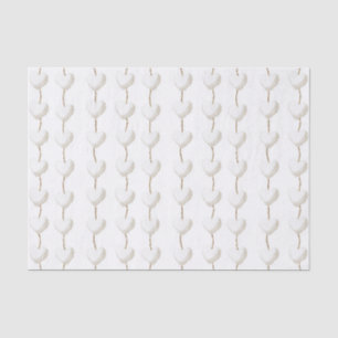 Papier Mousseline Coeurs blancs pour lapin dans un Baby shower de pa