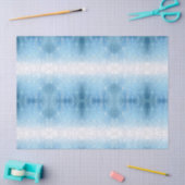 Papier Mousseline Coeurs bleus Abstraits (Artisanat)
