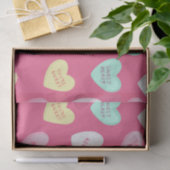 Papier Mousseline Coeurs bonbons de Saint-Valentin classiques (Cadeau)