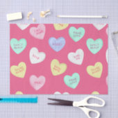 Papier Mousseline Coeurs bonbons de Saint-Valentin classiques (Artisanat)