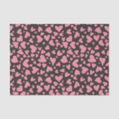 Papier Mousseline Coeurs D'Amour Rose Moderne Sur Arrière - plan Noi (Recto)