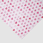 Papier Mousseline Coeurs d'aquarelle (Détail)