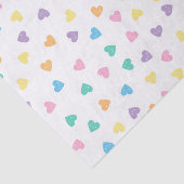 Papier Mousseline Coeurs de bonbons de Kawaii Pastel (Détail)
