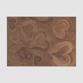 Papier Mousseline Coeurs de chocolat (Recto)