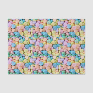 Papier Mousseline Coeurs de conversation de la sucrerie de Valentine
