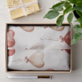 Papier Mousseline Coeurs de crème rouge Ballons Anniversaire (Cadeau)